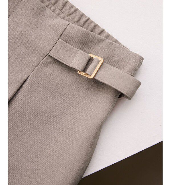 Rope&rsquo;Picnic「【低身長・小柄さんサイズ】クリアツイルワイドパンツ/セレモニー・セットアップ対応」|チノ|