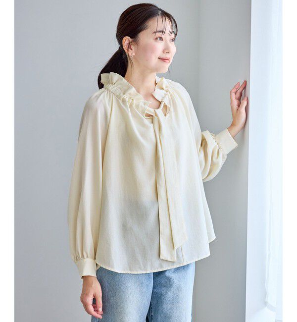 Rope&rsquo;Picnic「ネックコンシャスデザインシャツ/イージーケア」|シャツ・ブラウス|