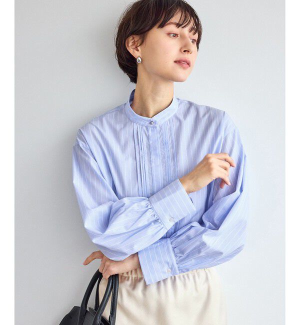 Rope&rsquo;Picnic「ボウタイリボンシャツ/花粉ガード・防シワ」|シャツ・ブラウス|