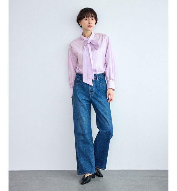 Rope&rsquo;Picnic「ボウタイリボンシャツ/花粉ガード・防シワ」|シャツ・ブラウス|