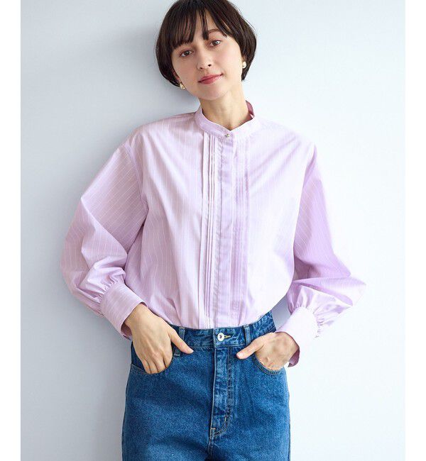 Rope&rsquo;Picnic「ボウタイリボンシャツ/花粉ガード・防シワ」|シャツ・ブラウス|