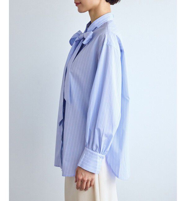 Rope&rsquo;Picnic「ボウタイリボンシャツ/花粉ガード・防シワ」|シャツ・ブラウス|