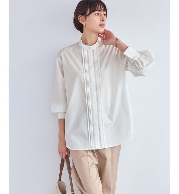 Rope&rsquo;Picnic「ボウタイリボンシャツ/花粉ガード・防シワ」|シャツ・ブラウス|