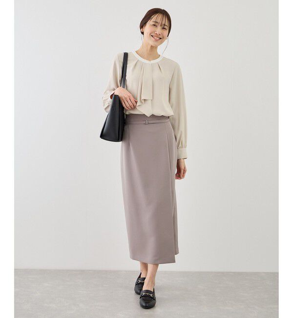 Rope&rsquo;Picnic「【WEB限定サイズ】配色アソートボウタイフウブラウス」|シャツ・ブラウス|