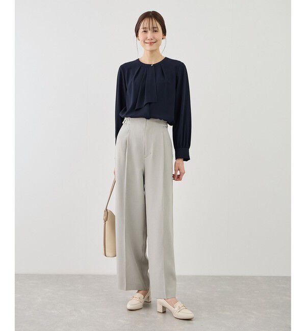 Rope&rsquo;Picnic「【WEB限定サイズ】配色アソートボウタイフウブラウス」|シャツ・ブラウス|