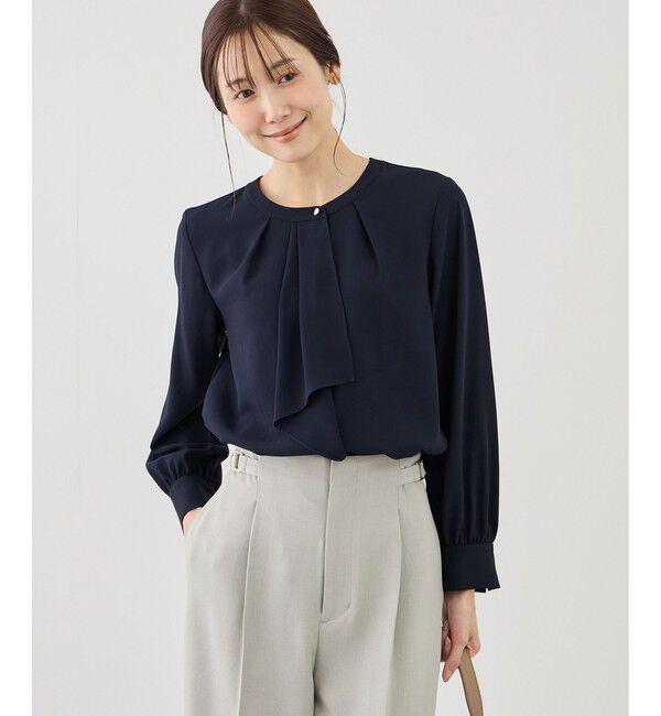 Rope&rsquo;Picnic「【WEB限定サイズ】配色アソートボウタイフウブラウス」|シャツ・ブラウス|