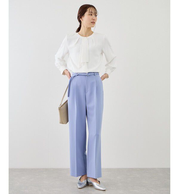 Rope&rsquo;Picnic「【WEB限定サイズ】配色アソートボウタイフウブラウス」|シャツ・ブラウス|