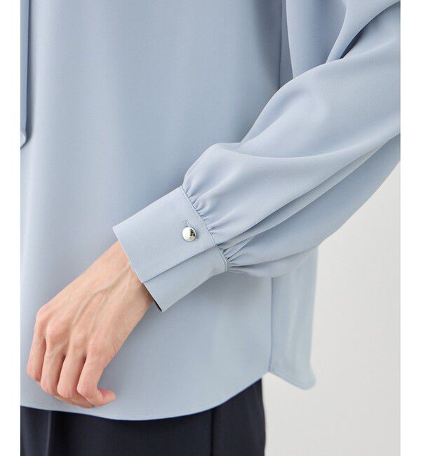 Rope&rsquo;Picnic「【WEB限定サイズ】配色アソートボウタイフウブラウス」|シャツ・ブラウス|