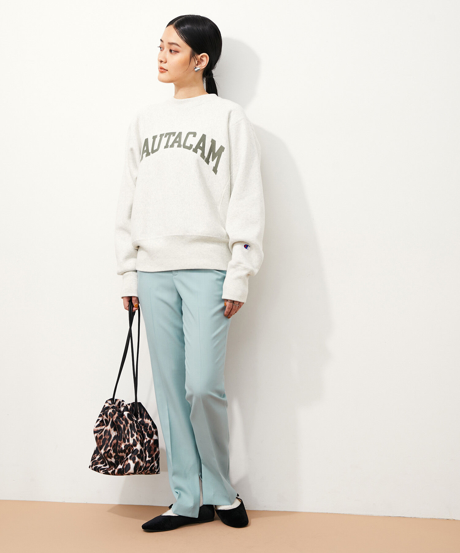 ADAM ET ROPE'「《SETアイテム》インサイドスリットスラックス」|スラックス|