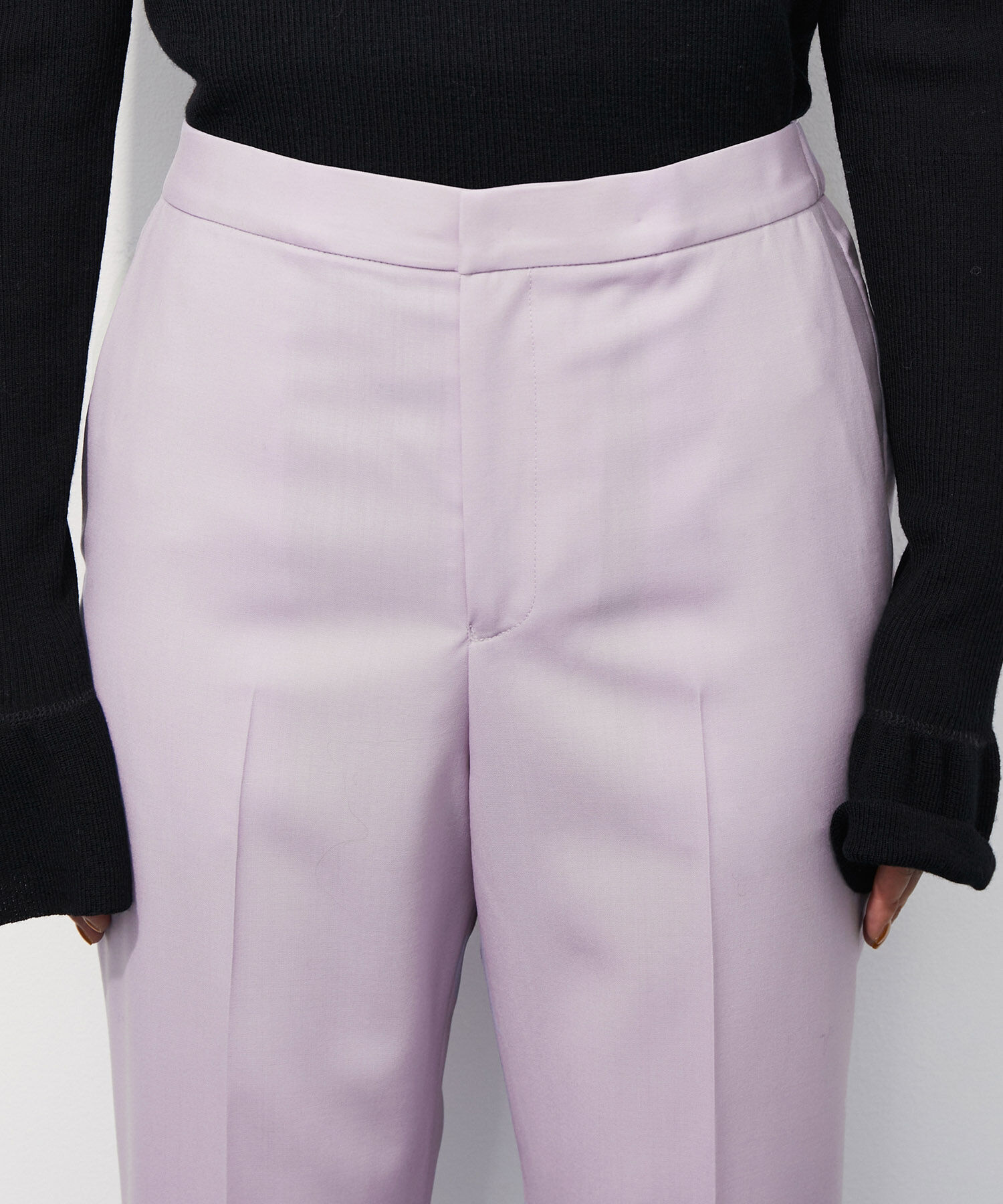 ADAM ET ROPE'「《SETアイテム》インサイドスリットスラックス」|スラックス|