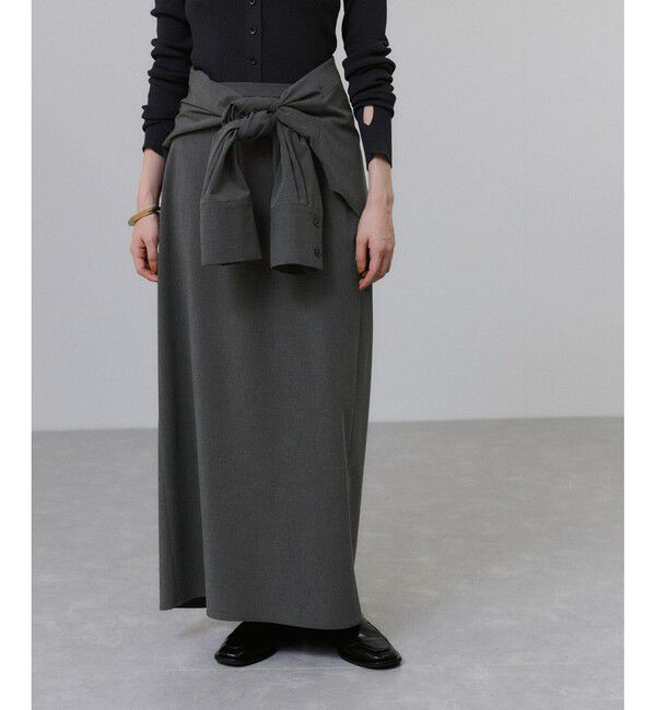 ADAM ET ROPE'「【一部WEB限定カラー】・【接触冷感】マルチWAYレイヤードシャツスカート」|スカート|