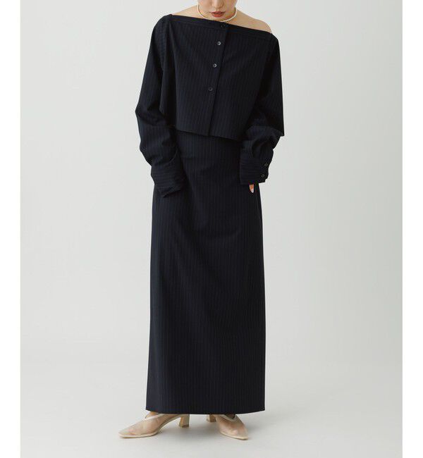 ADAM ET ROPE'「【一部WEB限定カラー】・【接触冷感】マルチWAYレイヤードシャツスカート」|スカート|