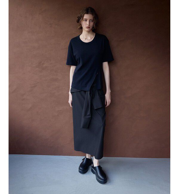 ADAM ET ROPE'「【一部WEB限定カラー】・【接触冷感】マルチWAYレイヤードシャツスカート」|スカート|