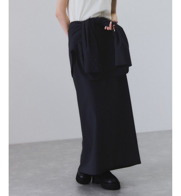 ADAM ET ROPE'「【一部WEB限定カラー】・【接触冷感】マルチWAYレイヤードシャツスカート」|スカート|