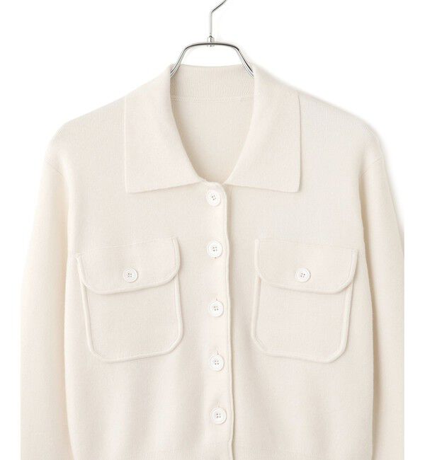 ADAM ET ROPE'「コットンカシミヤポケットカーディガン」|カーディガン|