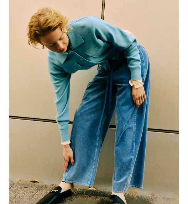 ADAM ET ROPE'「コットンカシミヤポケットカーディガン」|カーディガン|