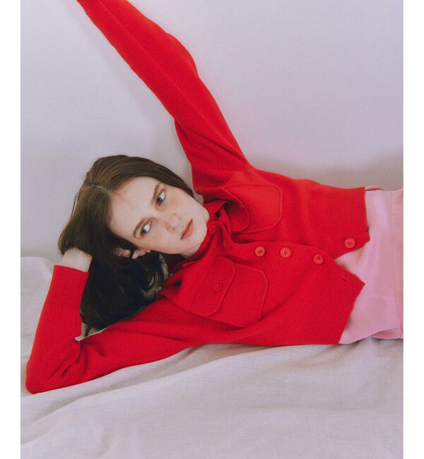 ADAM ET ROPE'「コットンカシミヤポケットカーディガン」|カーディガン|