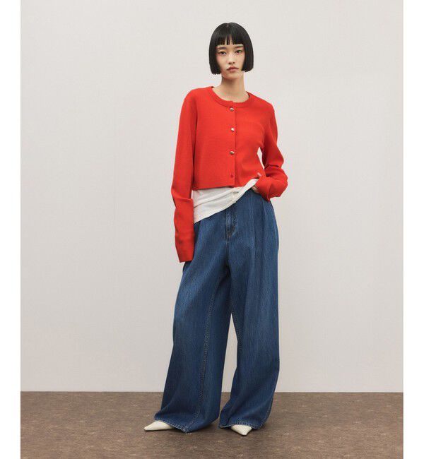 ADAM ET ROPE'「セレクトレングスコンパクトカーディガン/UV抑制」|カーディガン|