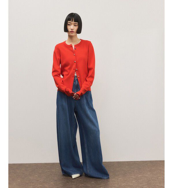 ADAM ET ROPE'「セレクトレングスコンパクトカーディガン/UV抑制」|カーディガン|