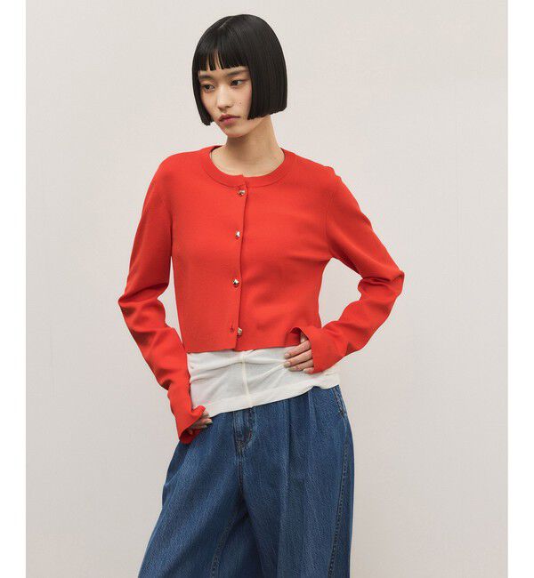 ADAM ET ROPE'「セレクトレングスコンパクトカーディガン/UV抑制」|カーディガン|