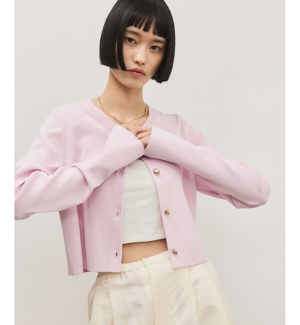 ADAM ET ROPE'「セレクトレングスコンパクトカーディガン/UV抑制」|カーディガン|