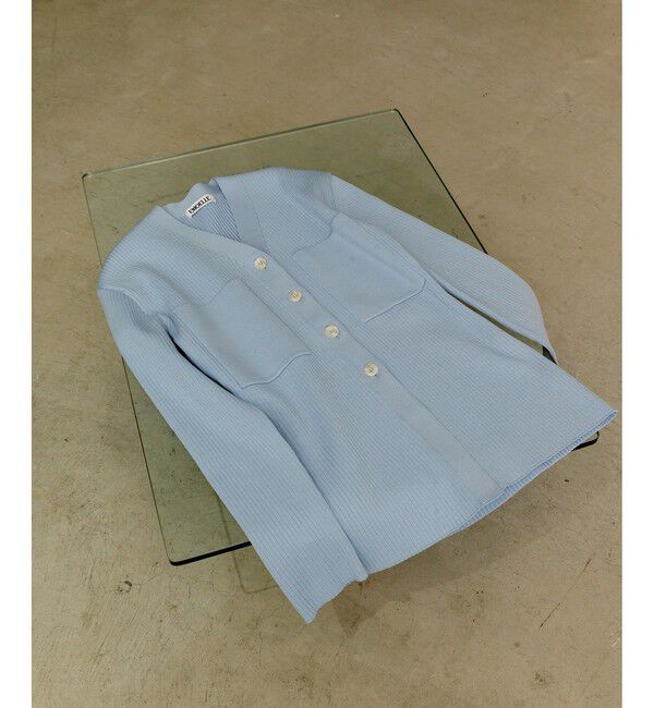 ADAM ET ROPE'「【EMOELLE】ポケットリブカーディガン」|カーディガン|