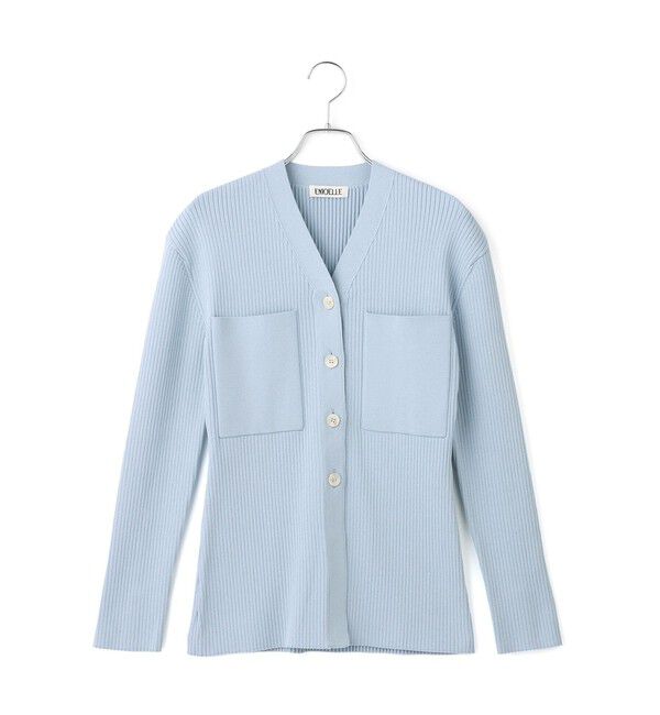 ADAM ET ROPE'「【EMOELLE】ポケットリブカーディガン」|カーディガン|