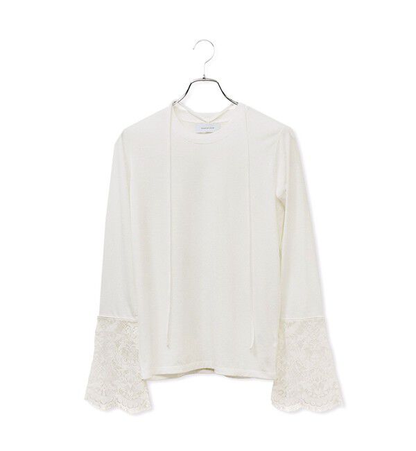ADAM ET ROPE'「レースカフストップス」|Tシャツ・カットソー|