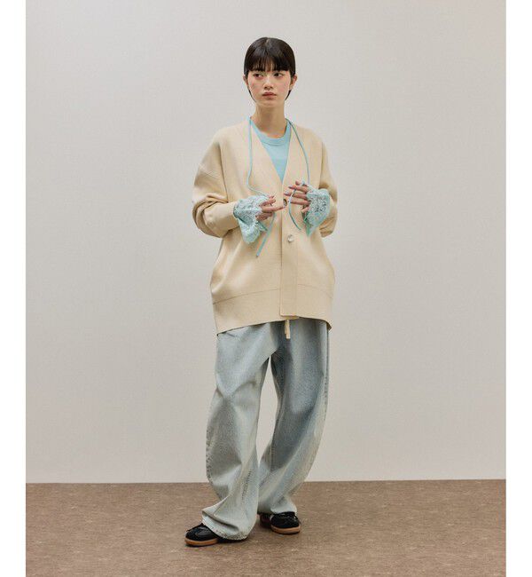 ADAM ET ROPE'「レースカフストップス」|Tシャツ・カットソー|