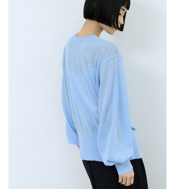 ADAM ET ROPE'「【WEB限定】シアークルーネックカーディガン」|カーディガン|