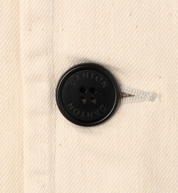 DANTON「DANTON | カツラギコットン ノーカラーショートジャケット WOMEN」|ノーカラージャケット|