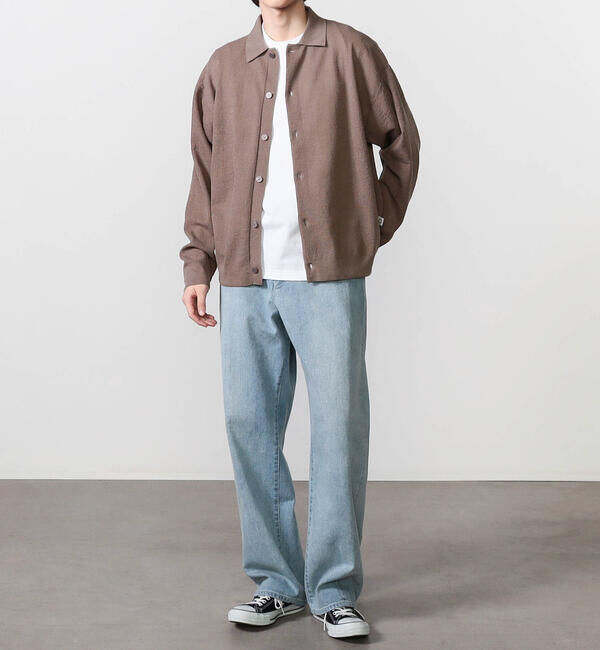 ORCIVAL「ORCIVAL | ハーフミラノニット 衿付きニットカーディガン MEN」|カーディガン|