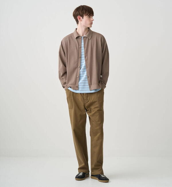 ORCIVAL「ORCIVAL | ハーフミラノニット 衿付きニットカーディガン MEN」|カーディガン|