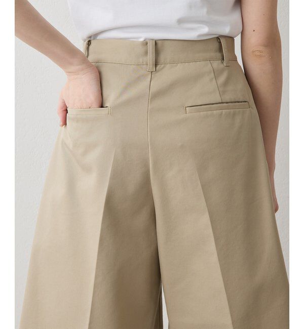  「【THE PAUSE】タックハーフパンツ」|チノ|
