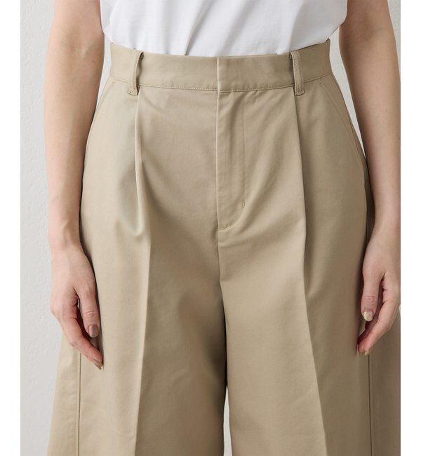  「【THE PAUSE】タックハーフパンツ」|チノ|