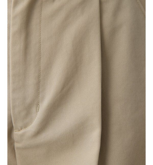  「【THE PAUSE】タックハーフパンツ」|チノ|