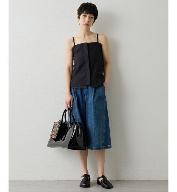  「【THE PAUSE】タックハーフパンツ」|チノ|