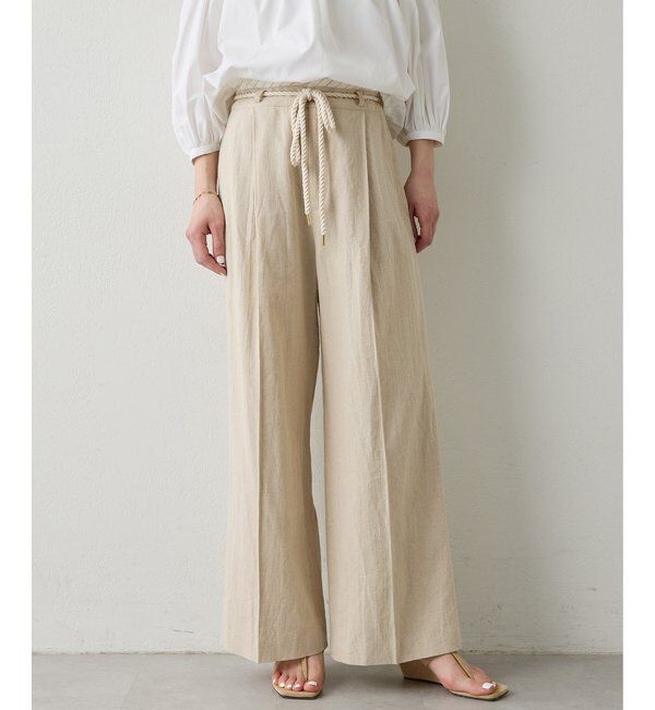  「【THE PAUSE】ロープベルトパンツ」|チノ|