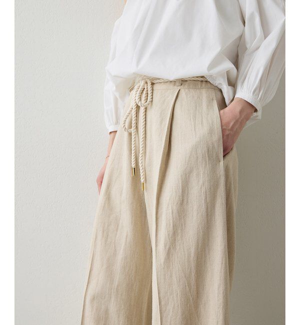  「【THE PAUSE】ロープベルトパンツ」|チノ|