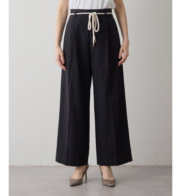  「【THE PAUSE】ロープベルトパンツ」|チノ|