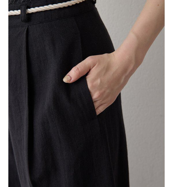  「【THE PAUSE】ロープベルトパンツ」|チノ|