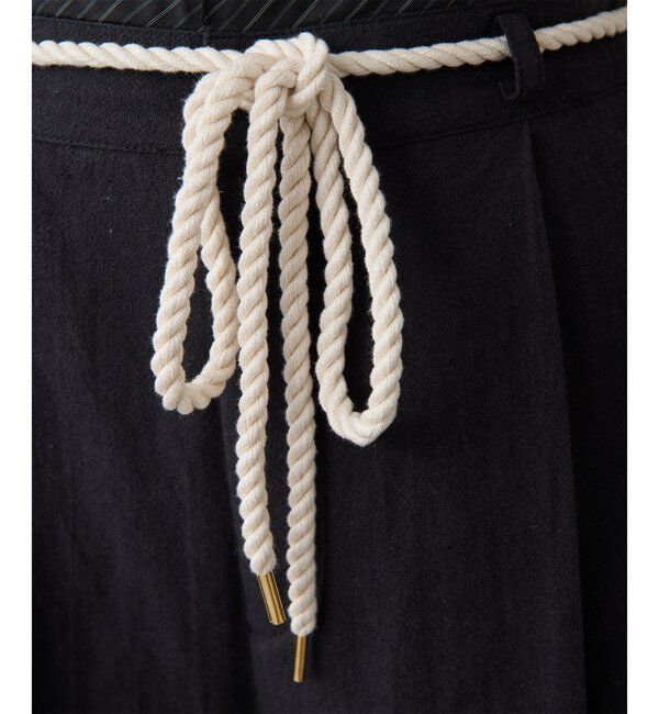  「【THE PAUSE】ロープベルトパンツ」|チノ|