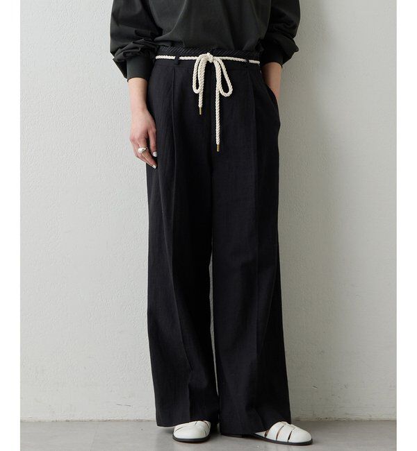  「【THE PAUSE】ロープベルトパンツ」|チノ|
