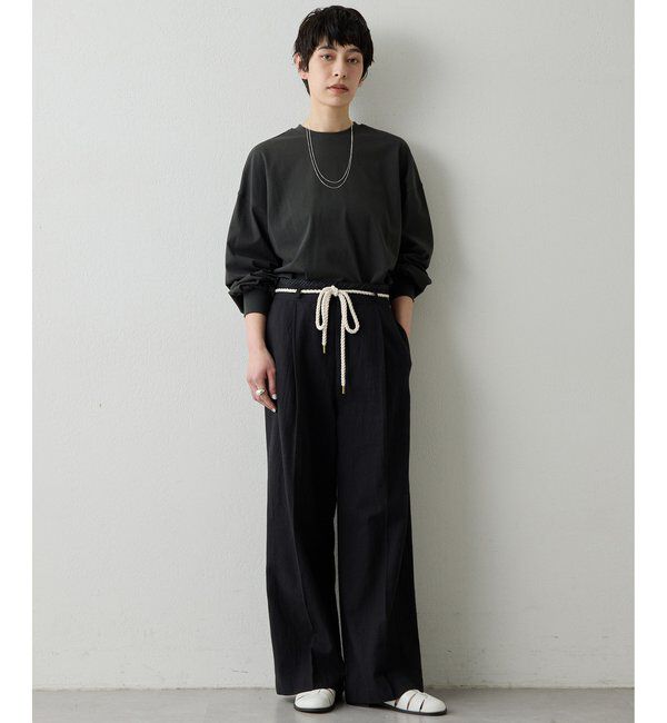  「【THE PAUSE】ロープベルトパンツ」|チノ|