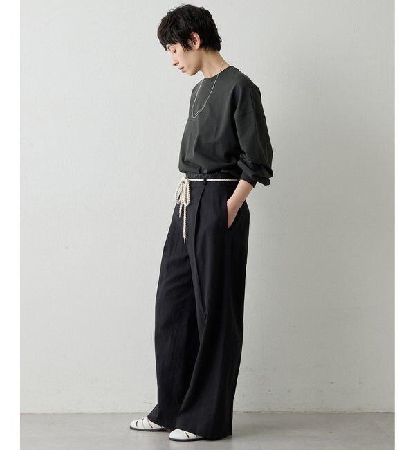  「【THE PAUSE】ロープベルトパンツ」|チノ|