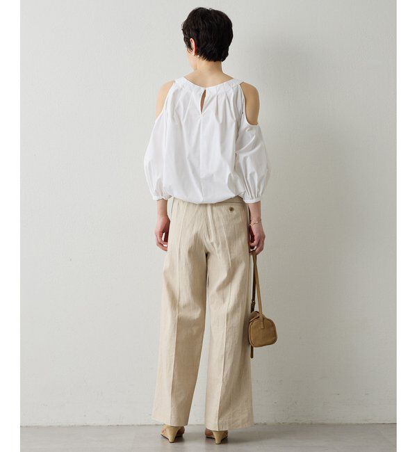  「【THE PAUSE】オープンショルダーブラウス」|シャツ・ブラウス|