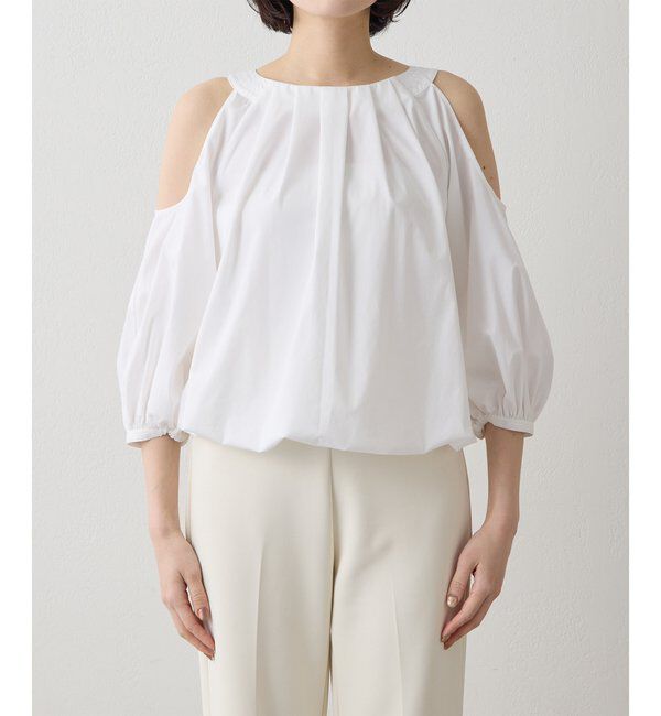  「【THE PAUSE】オープンショルダーブラウス」|シャツ・ブラウス|