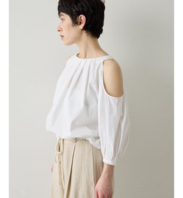  「【THE PAUSE】オープンショルダーブラウス」|シャツ・ブラウス|