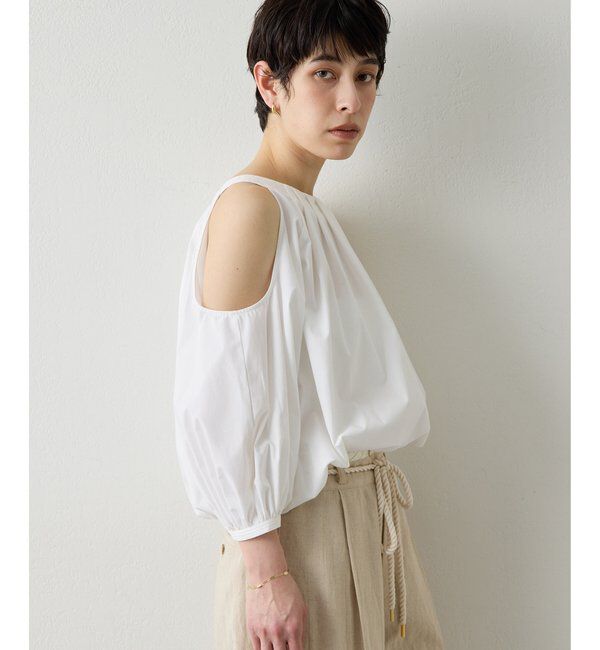  「【THE PAUSE】オープンショルダーブラウス」|シャツ・ブラウス|