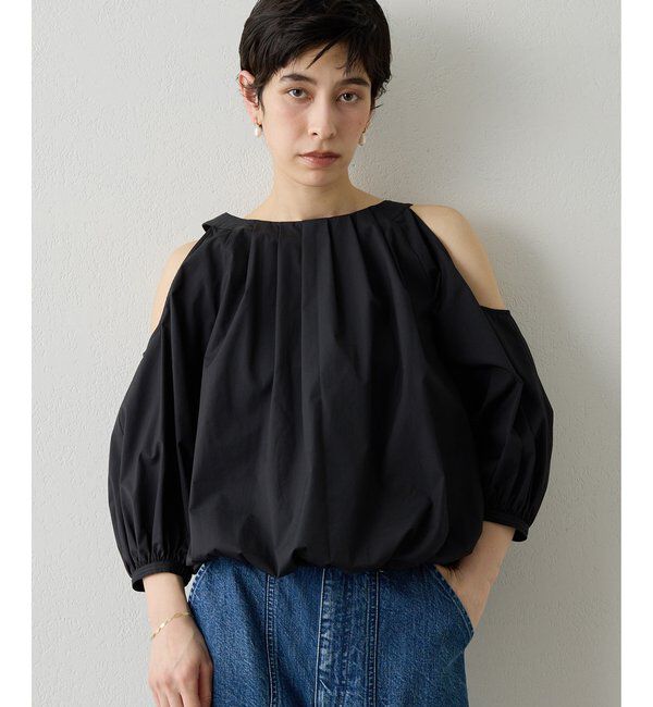  「【THE PAUSE】オープンショルダーブラウス」|シャツ・ブラウス|